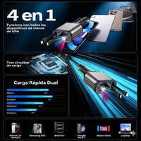 Starlight – 4-in-1 Retractable Fast Charger